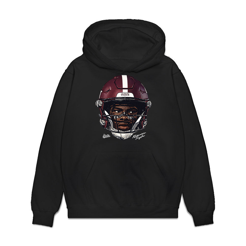 Mississippi State - NCAA Football : KaMario Taylor - Game face Premium Hooded Sweatshirt-0