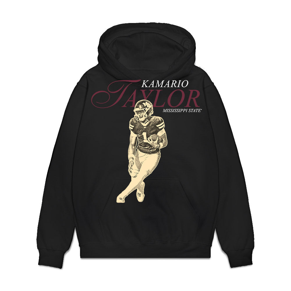 Mississippi State - NCAA Football : KaMario Taylor - Graphic Premium Hooded Sweatshirt-0