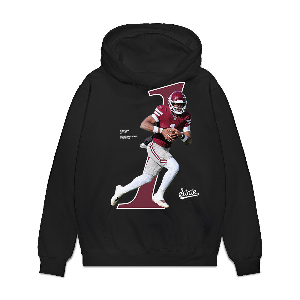 Mississippi State - NCAA Football : KaMario Taylor - Collage Premium Hooded Sweatshirt-0