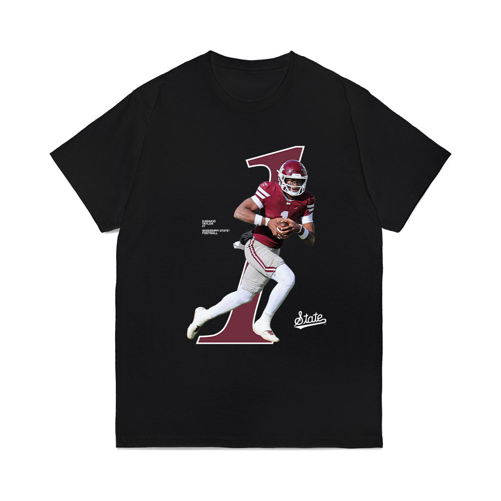 Mississippi State - NCAA Football : KaMario Taylor - Collage Comfort Colors T-Shirt-0