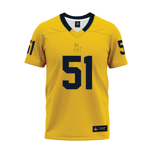Johnson C. Smith - NCAA Football : Damien Jackson - Gold Premium Football Jersey-0