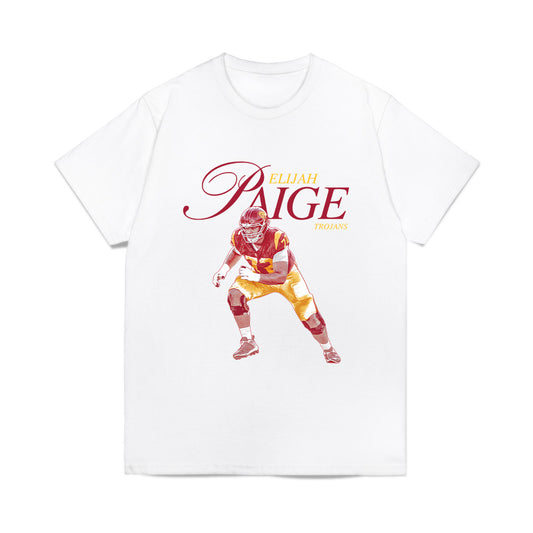 USC - NCAA Football : Elijah Paige - Graphic Comfort Colors T-Shirt-0