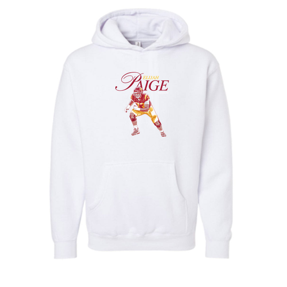 USC - NCAA Football : Elijah Paige - Graphic Hooded Pullover Sweatshirt-0