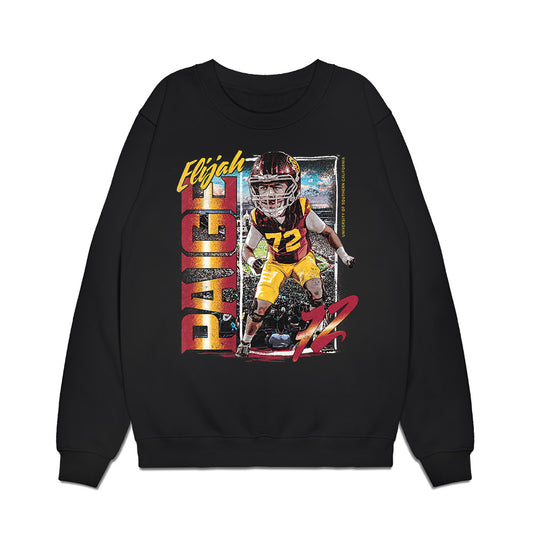 USC - NCAA Football : Elijah Paige - Caricature Premium Crewneck Sweatshirt-0