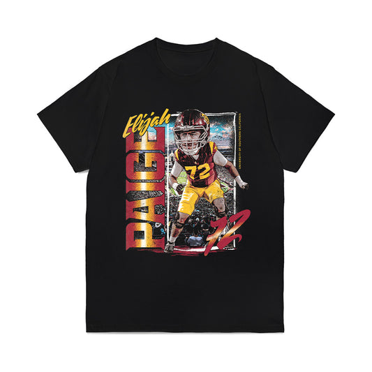 USC - NCAA Football : Elijah Paige - Caricature Comfort Colors T-Shirt-0