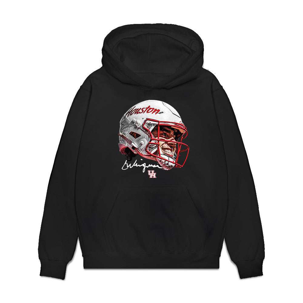 Houston - NCAA Football : Conner Weigman - Graphic Premium Hooded Sweatshirt-0