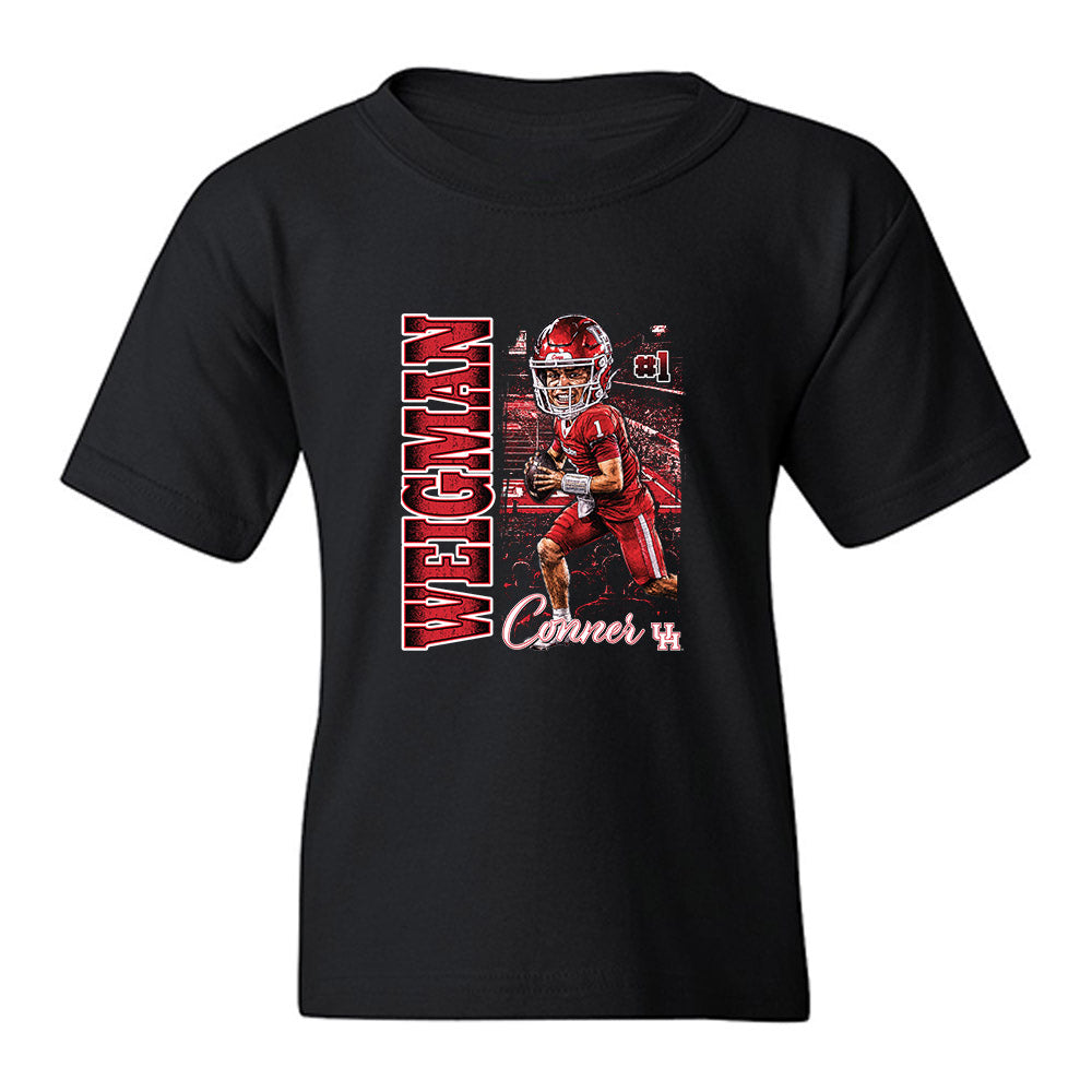 Houston - NCAA Football : Conner Weigman - Caricature Youth T-Shirt-0