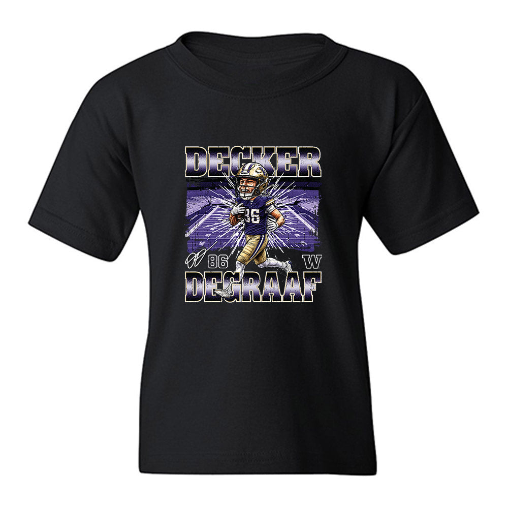 Washington - NCAA Football : Decker DeGraaf - Caricature Youth T-Shirt-0