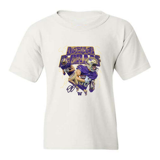 Washington - NCAA Football : Decker DeGraaf - Collage Youth T-Shirt-0