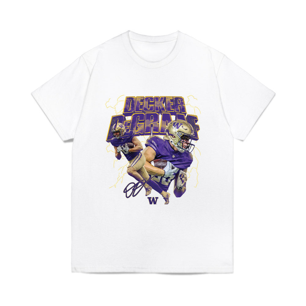 Washington - NCAA Football : Decker DeGraaf - Collage Comfort Colors T-Shirt-0