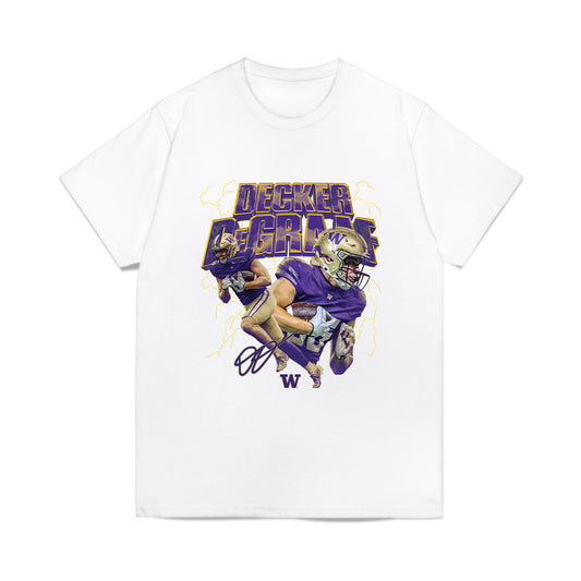 Washington - NCAA Football : Decker DeGraaf - Collage Comfort Colors T-Shirt-0