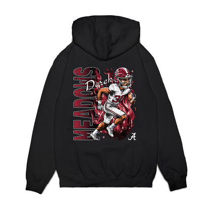 Alabama - NCAA Football : Derek Meadows - Caricature Premium Hooded Sweatshirt-1