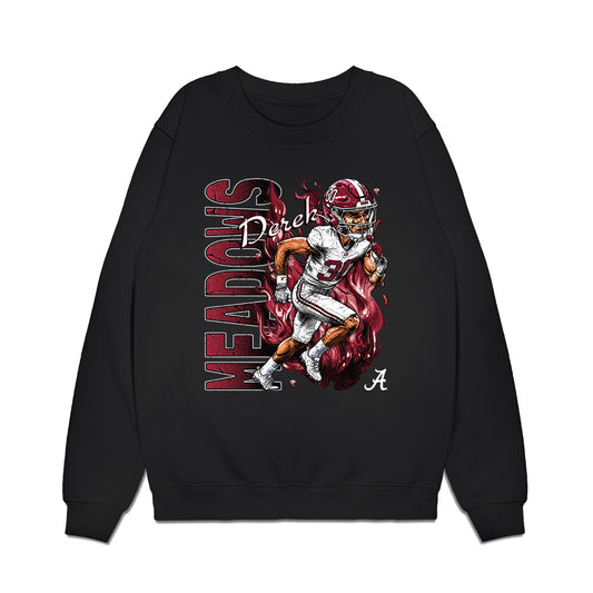 Alabama - NCAA Football : Derek Meadows - Caricature Premium Crewneck Sweatshirt-0