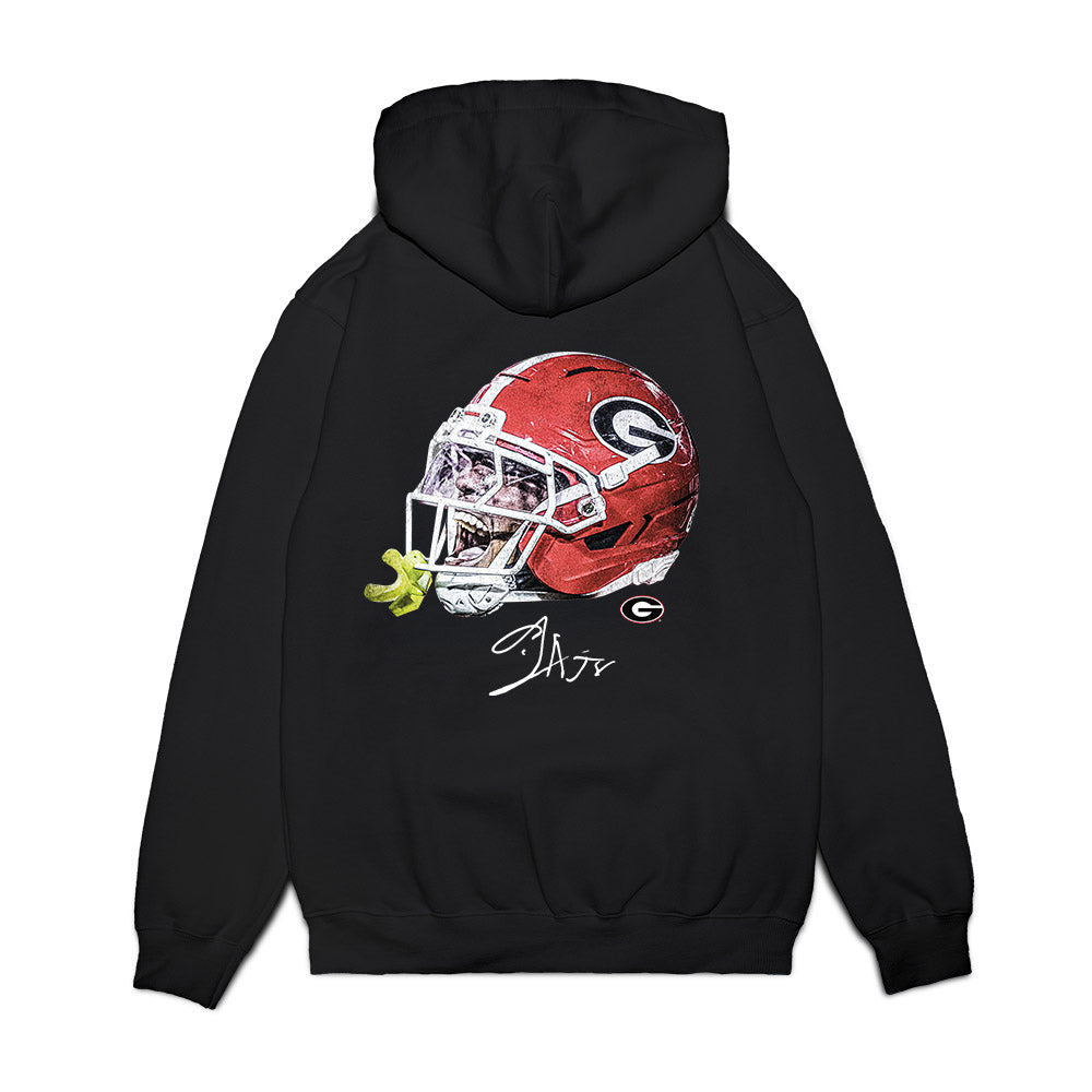 Georgia - NCAA Football : Gabe Harris Jr - Game Face Premium Hooded Sweatshirt-1