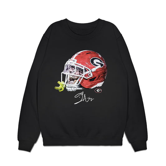 Georgia - NCAA Football : Gabe Harris Jr - Game Face Premium Crewneck Sweatshirt-0