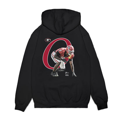 Georgia - NCAA Football : Gabe Harris Jr - Breakthrough Premium Hooded Sweatshirt-1