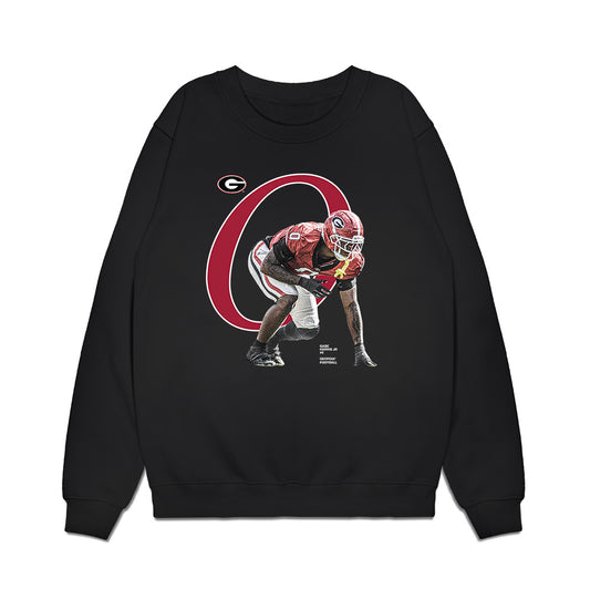 Georgia - NCAA Football : Gabe Harris Jr - Breakthrough Premium Crewneck Sweatshirt-0