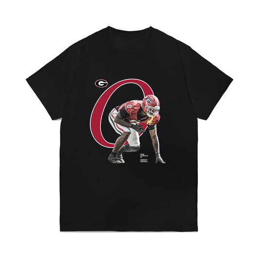 Georgia - NCAA Football : Gabe Harris Jr - Breakthrough Comfort Colors T-Shirt-0