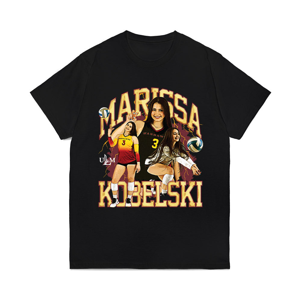 ULM - NCAA Women's Volleyball : Marissa Kobelski - Collage Comfort Colors T-Shirt-0