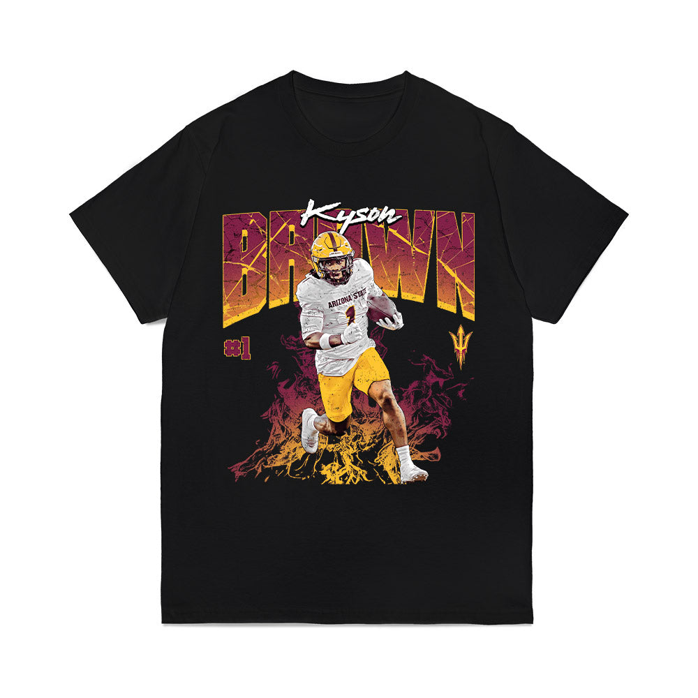 Arizona State - NCAA Football : Kyson Brown - Collage Comfort Colors T-Shirt-0