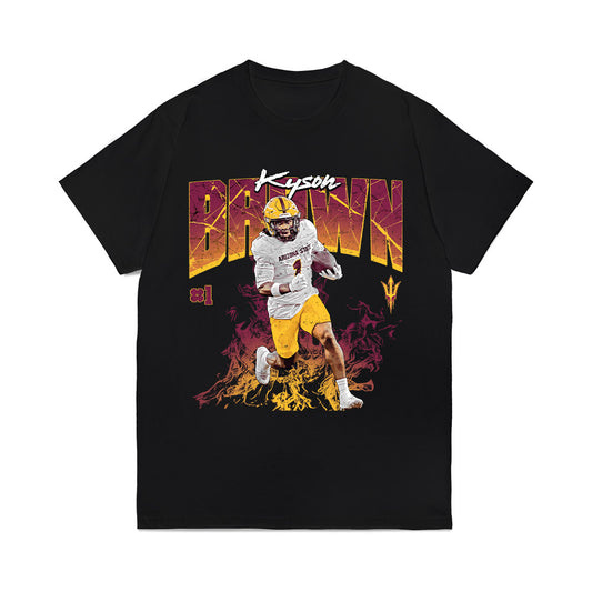 Arizona State - NCAA Football : Kyson Brown - Collage Comfort Colors T-Shirt-0