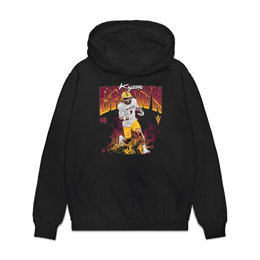 Arizona State - NCAA Football : Kyson Brown - Collage Premium Hooded Sweatshirt-0
