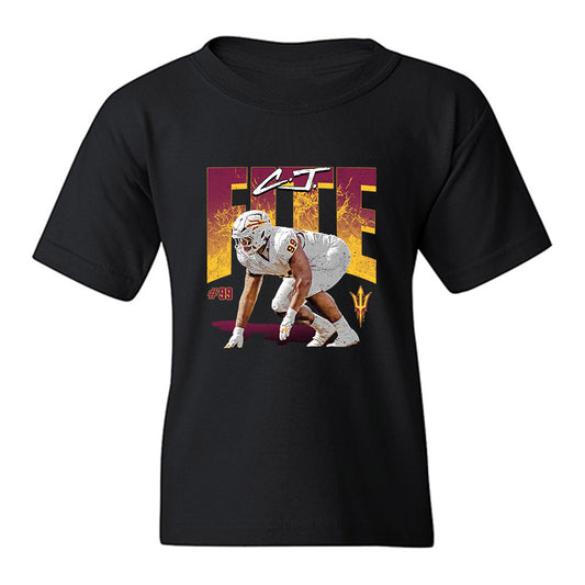 Arizona State - NCAA Football : CJ Fite - Collage Youth T-Shirt-0