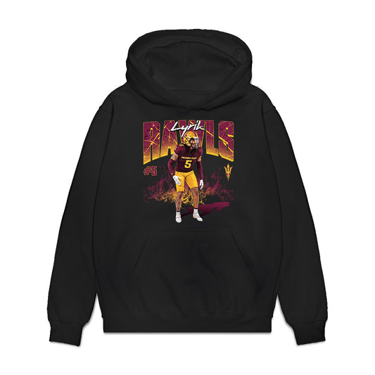 Arizona State - NCAA Football : Lyrik Rawls - Collage Premium Hooded Sweatshirt-0