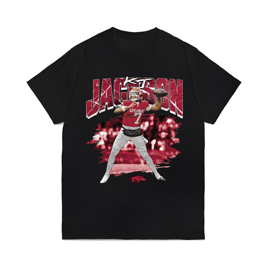 Arkansas - NCAA Football : KJ Jackson - Collage Comfort Colors T-Shirt-0