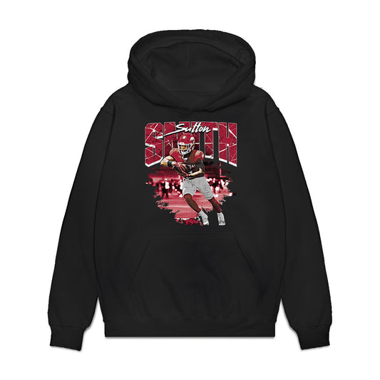 Arkansas - NCAA Football : Sutton Smith - Collage Premium Hooded Sweatshirt-0