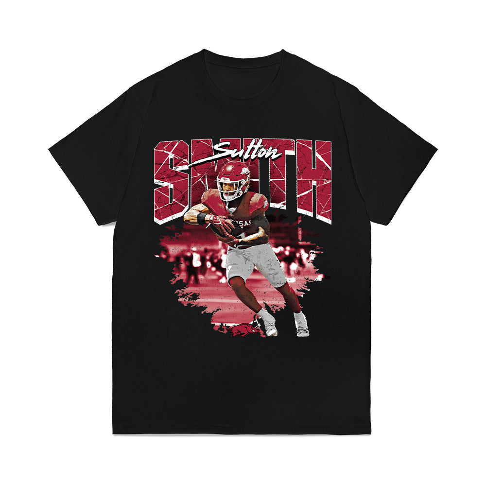 Arkansas - NCAA Football : Sutton Smith - Collage Comfort Colors T-Shirt-0