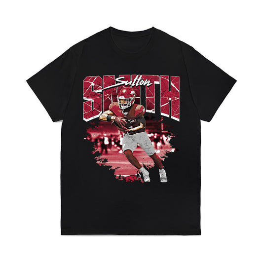Arkansas - NCAA Football : Sutton Smith - Collage Comfort Colors T-Shirt-0