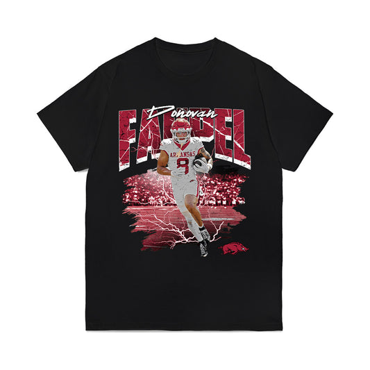 Arkansas - NCAA Football : Donovan Faupel - Collage Comfort Colors T-Shirt-0