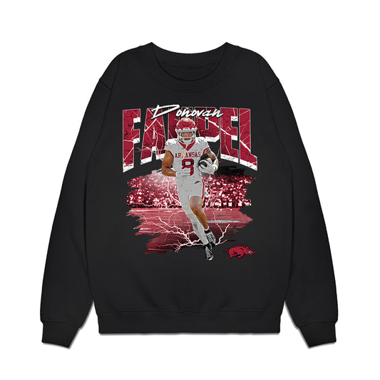 Arkansas - NCAA Football : Donovan Faupel - Collage Premium Crewneck Sweatshirt-0