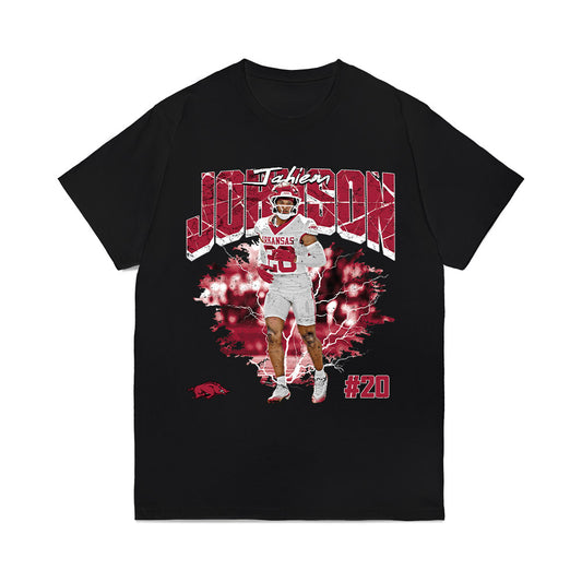 Arkansas - NCAA Football : Jahiem Johnson - Collage Comfort Colors T-Shirt-0