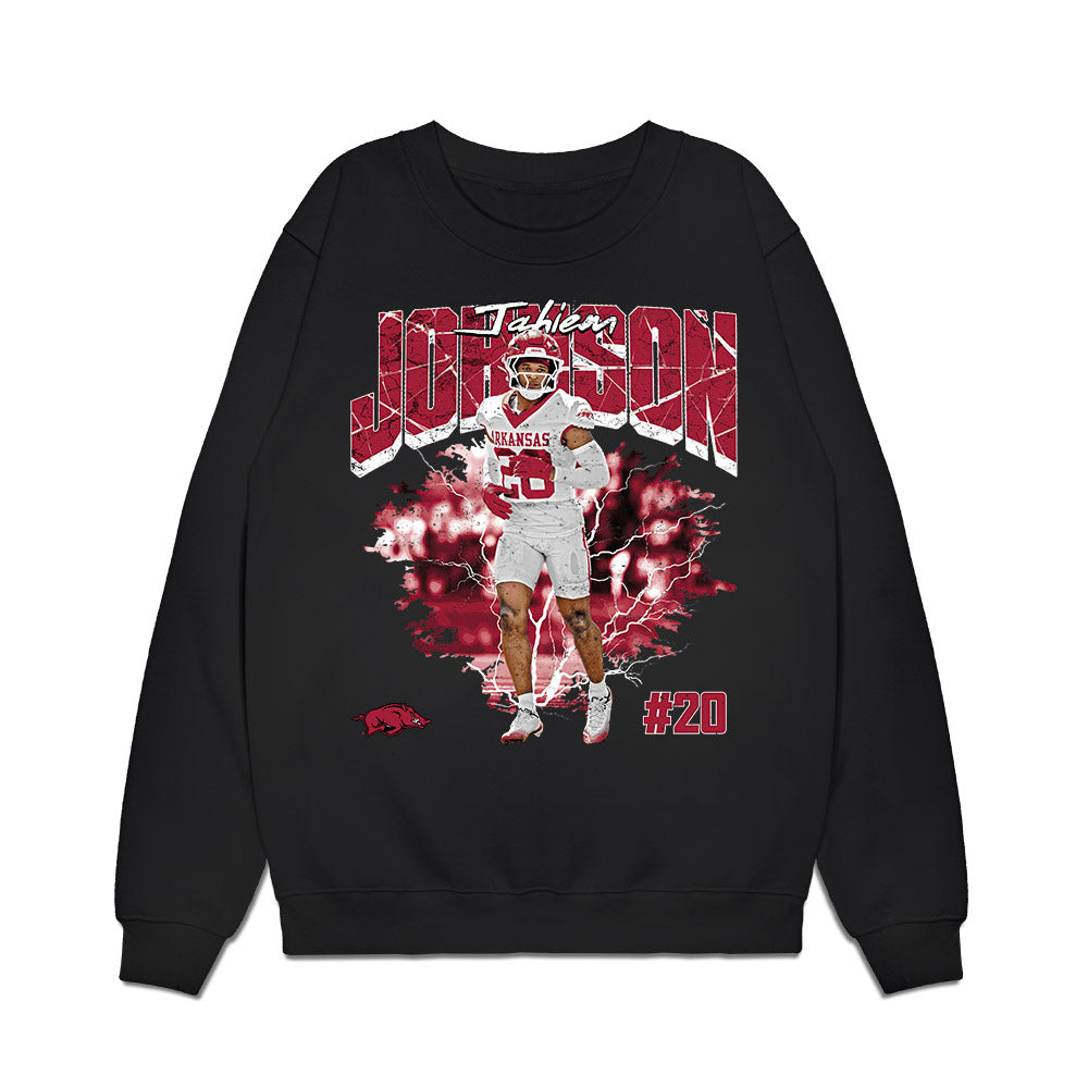 Arkansas - NCAA Football : Jahiem Johnson - Collage Premium Crewneck Sweatshirt-0