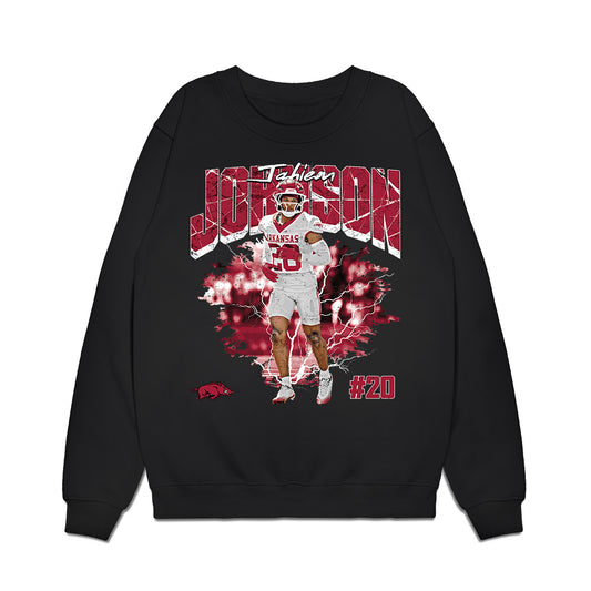 Arkansas - NCAA Football : Jahiem Johnson - Collage Premium Crewneck Sweatshirt-0