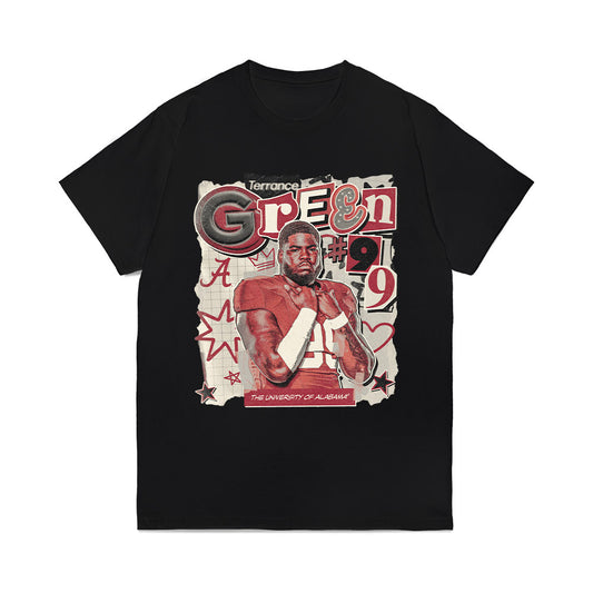 Alabama - NCAA Football : Terrance Green - Collage Comfort Colors T-Shirt-0