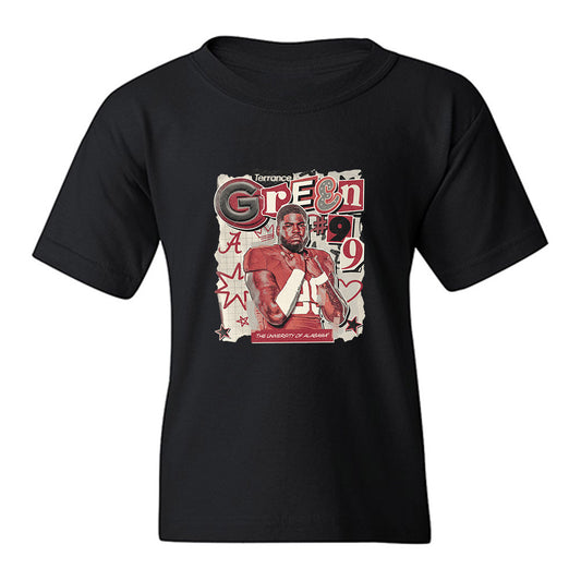 Alabama - NCAA Football : Terrance Green - Collage Youth T-Shirt-0