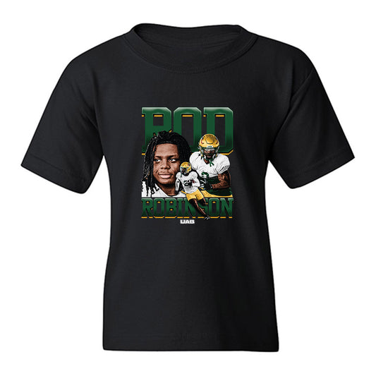 UAB - NCAA Football : Roderick Robinson - Collage Youth T-Shirt-0