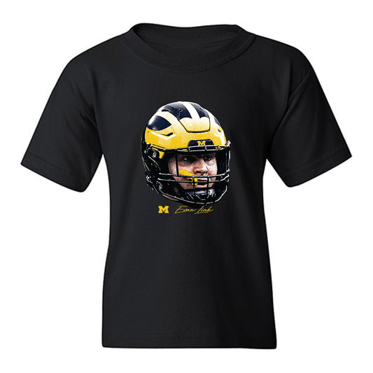 Michigan - NCAA Football : Evan Link - Gameface Youth T-Shirt-0