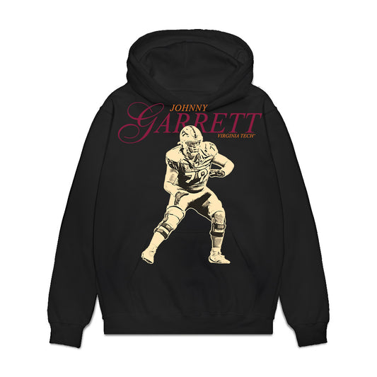 Virginia Tech - NCAA Football : Johnny Garrett - Graphic Premium Hooded Sweatshirt-0