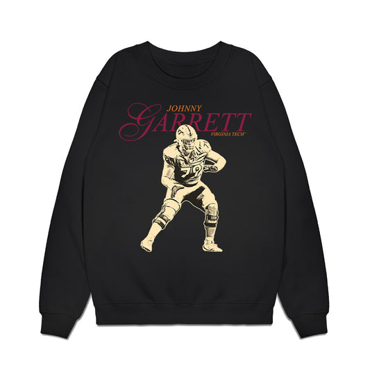 Virginia Tech - NCAA Football : Johnny Garrett - Graphic Premium Crewneck Sweatshirt-0