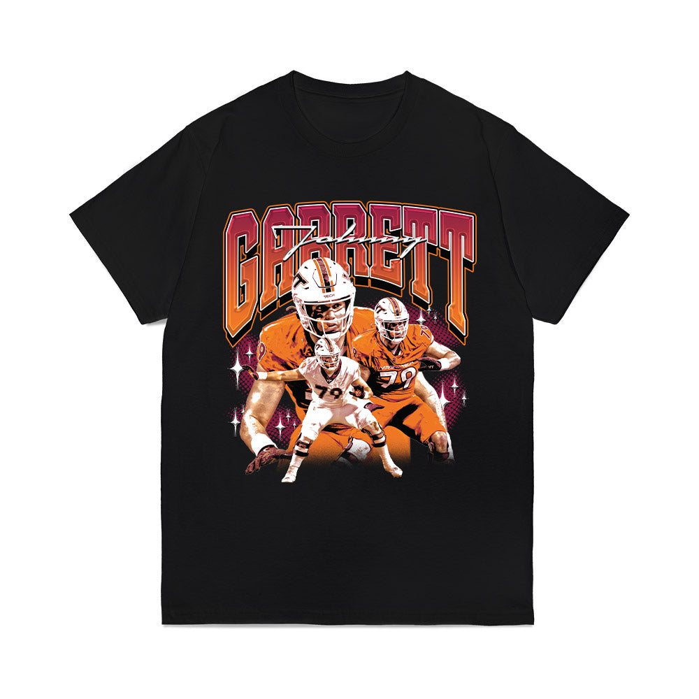 Virginia Tech - NCAA Football : Johnny Garrett - Collage Comfort Colors T-Shirt-0
