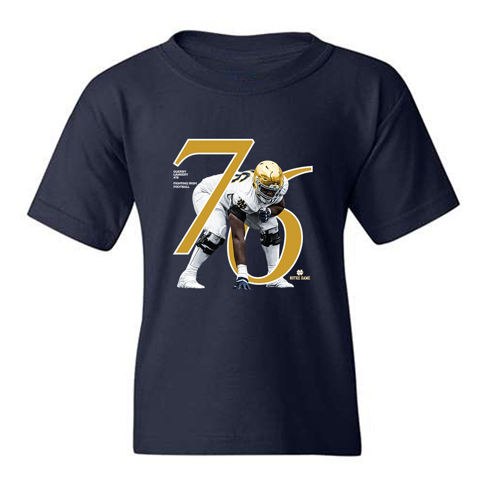 Notre Dame - NCAA Football : Guerby Lambert - Breakthrough Youth T-Shirt-0