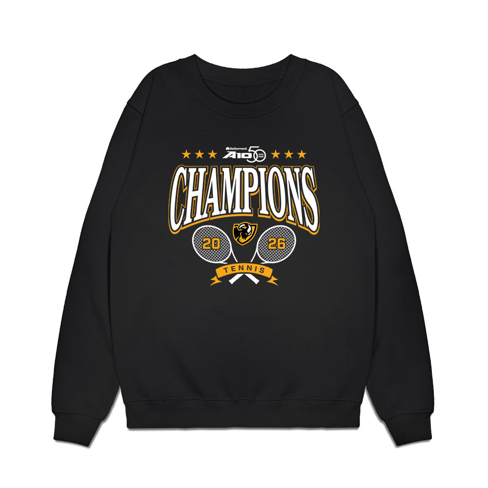VCU - NCAA Women's Tennis : Andrea Magallanes - A10 Champions Premium Crewneck Sweatshirt-0