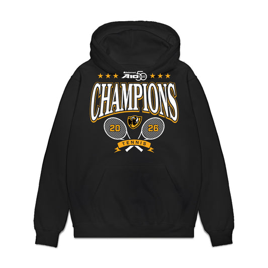VCU - NCAA Women's Tennis : Andrea Magallanes - A10 Champions Premium Hooded Sweatshirt-0
