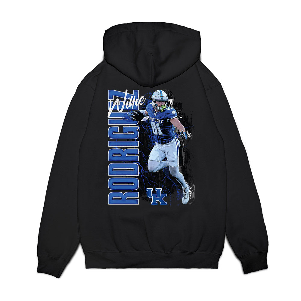Kentucky - NCAA Football : Willie Rodriguez - Collage Premium Hooded Sweatshirt-1