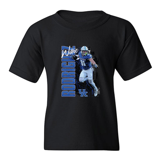 Kentucky - NCAA Football : Willie Rodriguez - Collage Youth T-Shirt-0