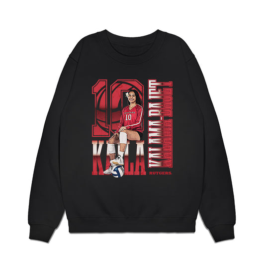 Rutgers - NCAA Women's Volleyball : Kaila Kalama-Bajet - Collage Premium Crewneck Sweatshirt-0